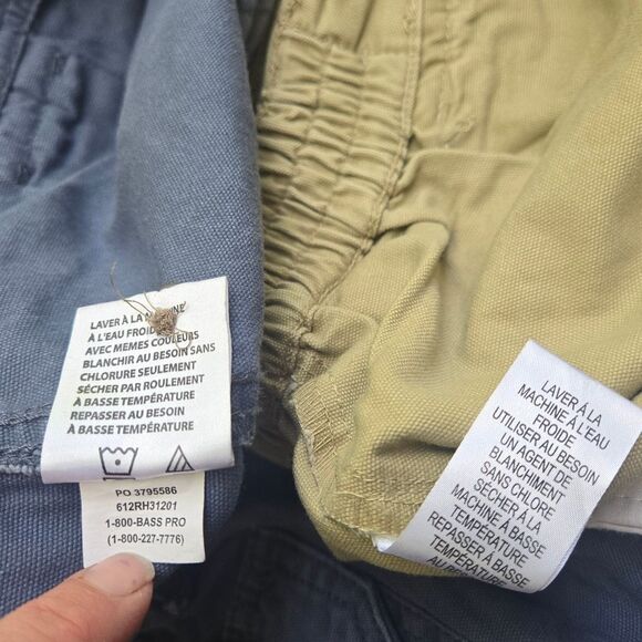 Red Head Men's Shorts 2 Pair Cargo Tan And Blue Size 40 - Picture 6 of 10